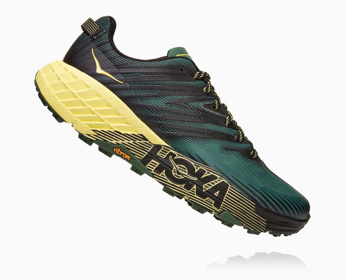 Hoka One One Billigst - Hoka One One Speedgoat 4 Wide Trailsko Herre Grøn